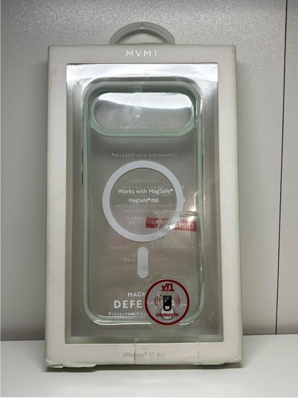 iPhone 17 Air MVMT Mint Green MagSafe-Compatible Defender Case with Clear Back